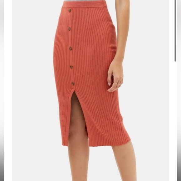Knitted Coords Loose Top & Back Slit Skirt BUY 1 TAKE 1 FREE main image 0